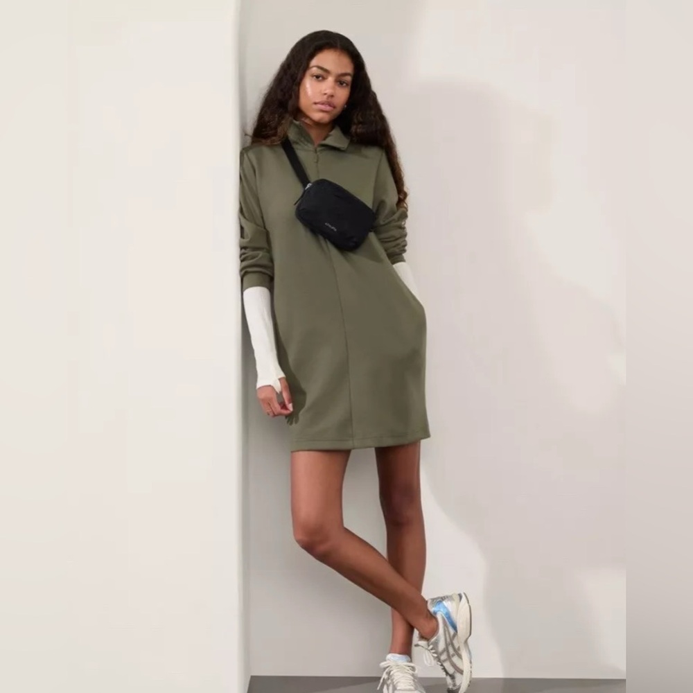 NWT Athleta Olive Green Dress